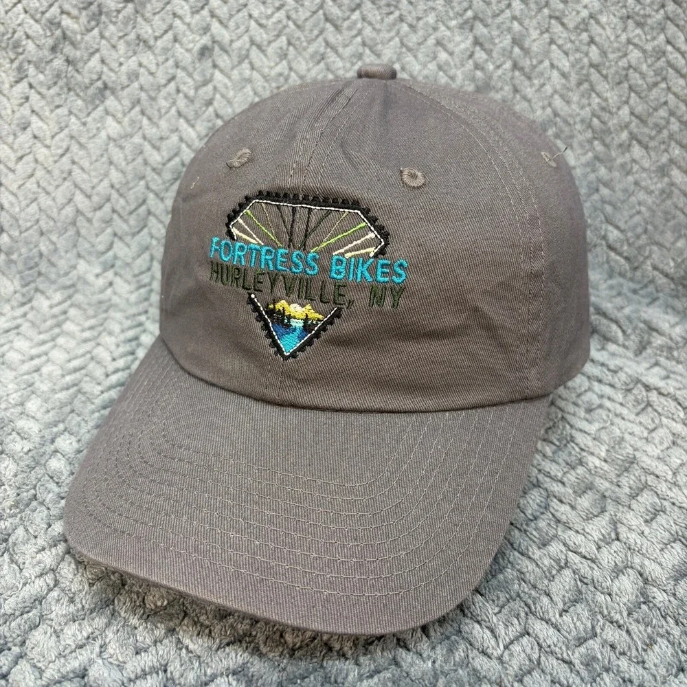 Outdoor Cap Fortress Bikes Hurleyville NY Gray Embroidered Dad Hat BCT-662